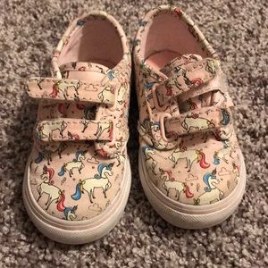 Vans Toddler Size 6 Unicorn Velcro Shoes